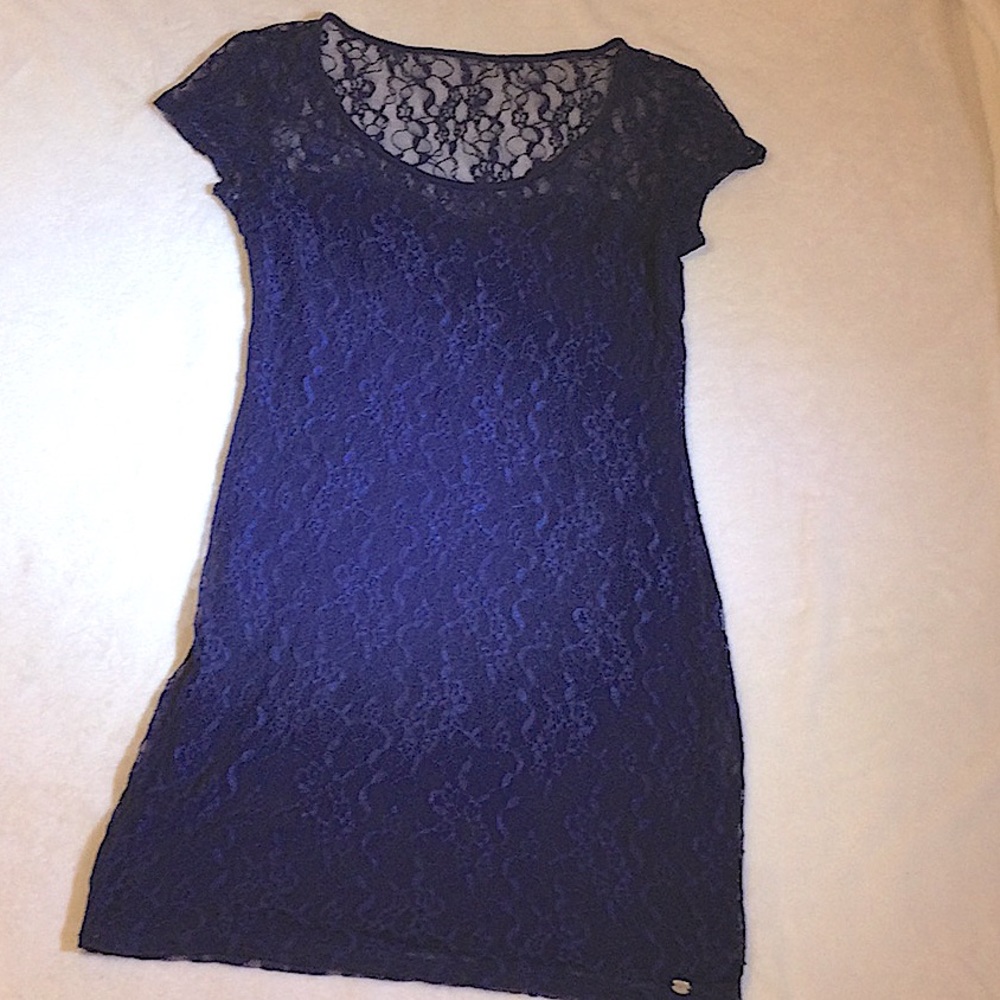 Guess, Navy Blue Lace Dress - Picture 16 of 16